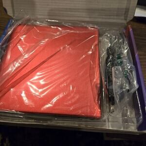 SUPER SLIM DRIVE- PORTABLE USB3.0 INTERFACE DRIVE- DVD RW CD NEW RED Case!